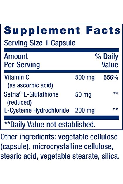 vitamin c with glutathione and l cysteine GLUTAREDOX L-Glutathione Reduced / L-Cysteine / / Selenium / Sweeteners Buccal Tablet 30's price in the Philippines Life Extension Glutathione Cysteine &