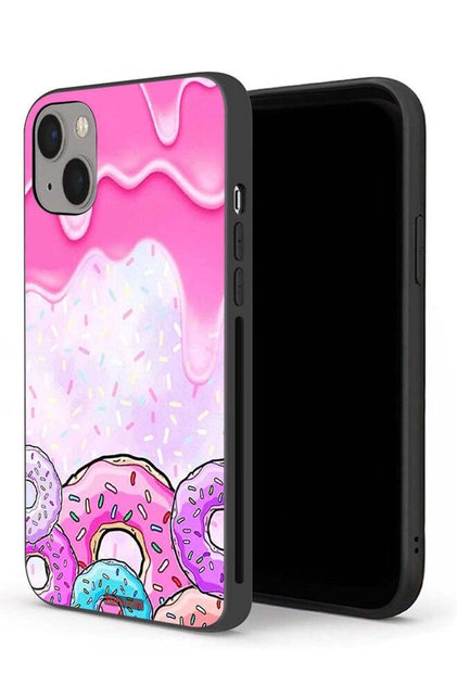 غطاء حماية لجهاز Apple iPhone 13 mini بألوان الدونات