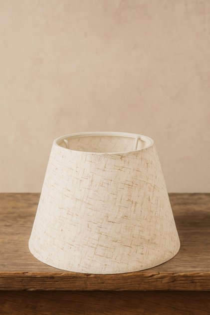 Bej Abajur Başlığı 22cm
