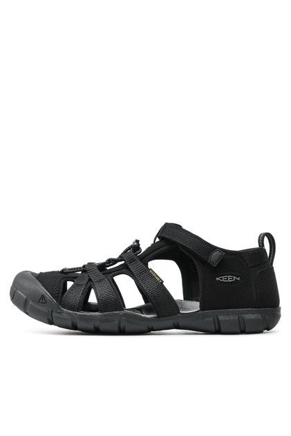 Sandale negre pentru copii, băieți, fete, unisex, KEEN-KE-1027418 SEACAMP II CNX NEGRU/GRI