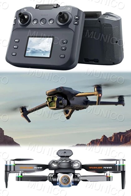 Munico DJ S9 Pro 8K Kamera Drone Uzaktan Kumandalı Mini Drone