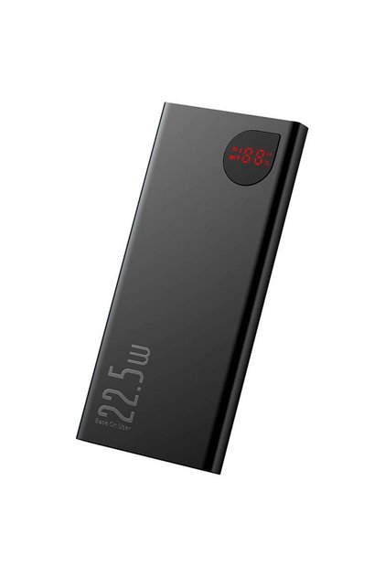 Μεταλλικό Power Bank Adaman, 10000mAh, PD QC 4.0, 22.5W, Μαύρο