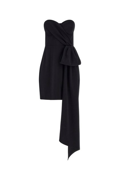 Polo Yaka Siyah Standart Kadın Elbise 4RGK928177Z-JBLK
