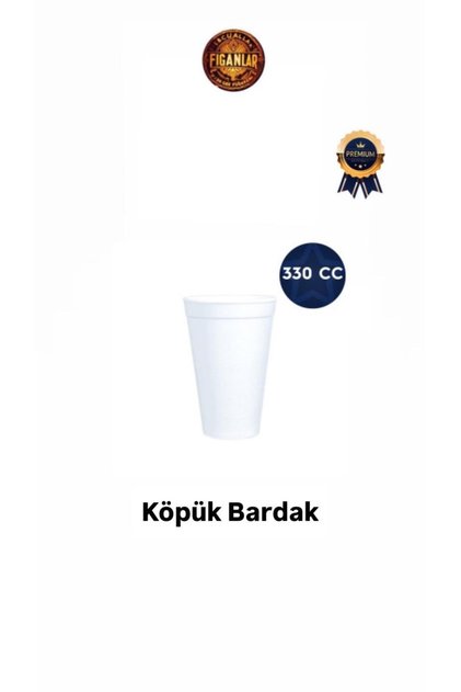 Büyük Boy Köpük Bardak 330cc 12 oz 25 Adet