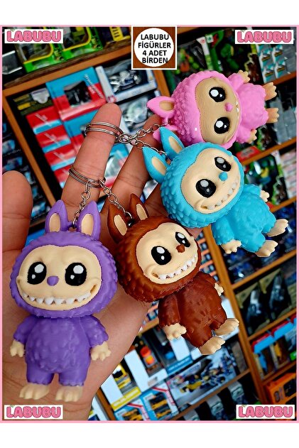 aaa様　love+luck+hope+serenity OYUNCAKSAHİLİ Labubu Canavarlar Kırılmaz Figürler 4 Adet Love