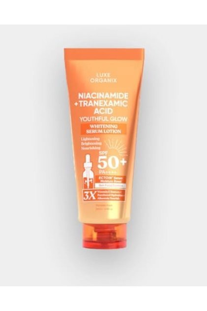 Luxe Organix - Niacinamide Tranexamic Acid Youthful Glow Whitening Serum Lotion Spf50 By Topchoice