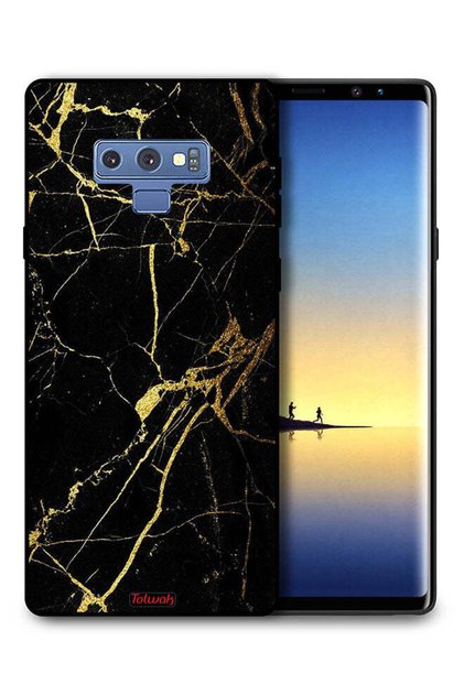 Samsung Galaxy Note 9 Protective Case Cover Crack Marble