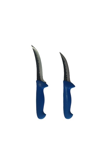Set 2 cutite profesionale macelarie dezosat filetat lama curbata forjata, otel carbon