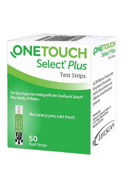 Select Plus Blood Glucose Testing Strips - Pack of 50