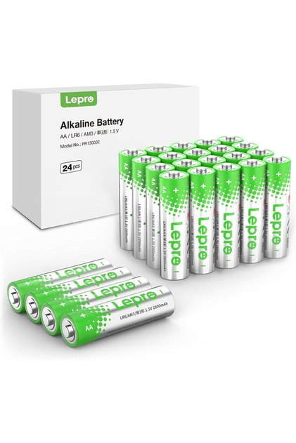 AA Batteries 24 Pack, 1.5 Volt Alkaline Double AA Battery with High Capacity, Anti-Leakage, Lo