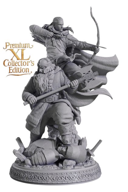 Premium XL Collector's Edition Gimli & Lego Figür Seti | The Lord of the Rings Koleksiyonu