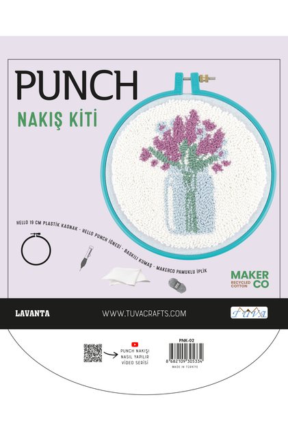 Punch Embroidery Kit-Lavender