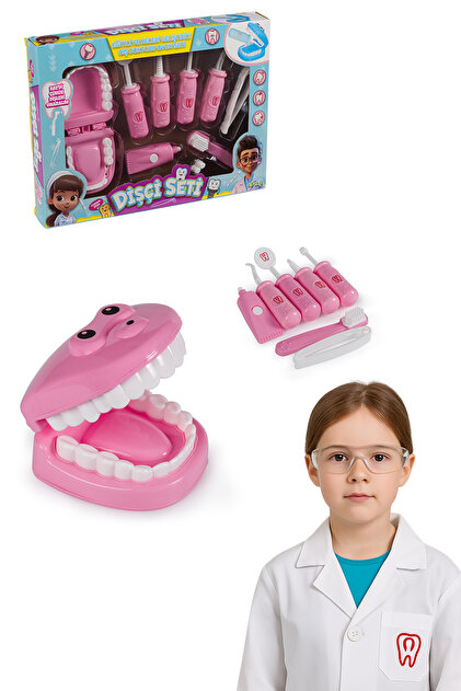 TOYZZONE TOYS STORE Çocuklar İçin Dişçi Oyunu Seti – Ağız Modeli