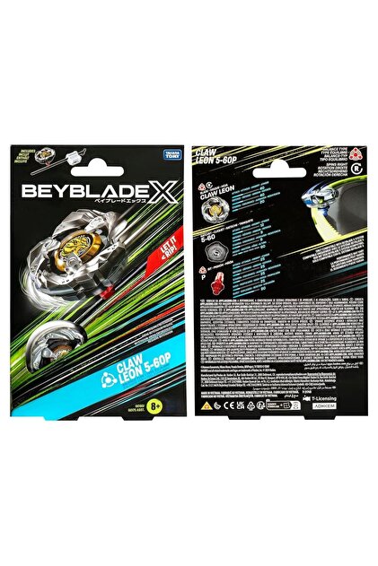Beyblade X Claw Leon 5-60P Fırlatıcı Dahil Dönüşlü Savaş Topaçı