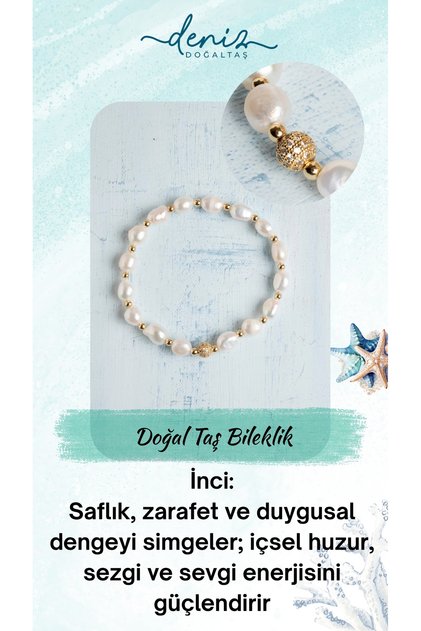 Certified Pearl Natural Stone Bracelet