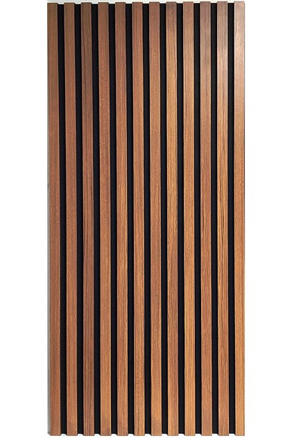 Mdf Ahşap Akustik Dekoratif Duvar Paneli 24x280 Cm - Teak