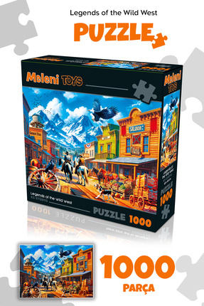 MABLI (※セット販売) Meleni Toys 1000 Parça Seaside Town Puzzle - Kasabada Sahil