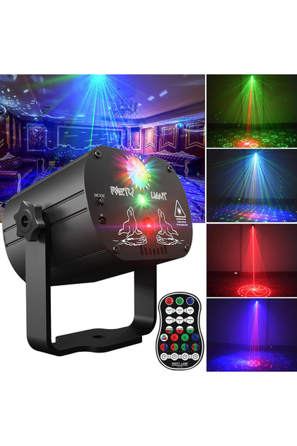 Mini Disko Sahne Lazeri Müziğe Sese Duyarlı Disco Lazer Işık Şovu