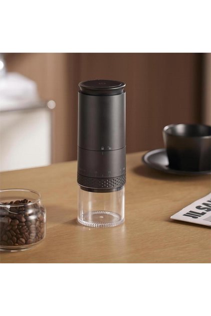 990Black 1500mAh Electric Coffee Grinder Externally Adjustable Type-C Charging Coffee Burr Grinder B