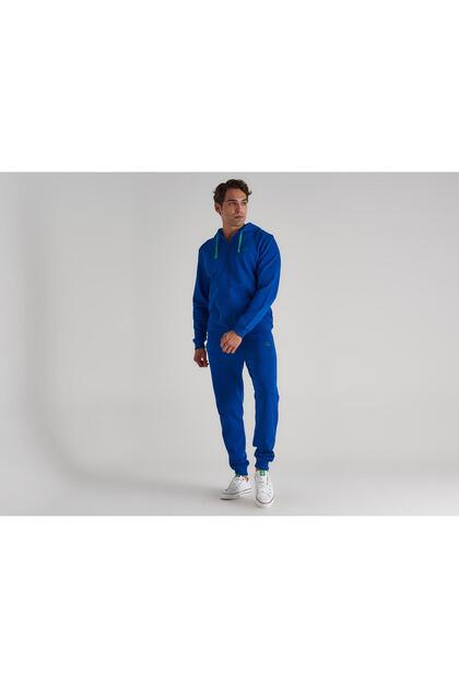 Full Zipper Men's Hooded Sweatshirt Bnt-m20310 Cobalt Blue