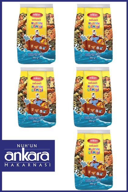 Sebzeli Makarna Nuh'un Gemisi 350 Gr x 5 Adet