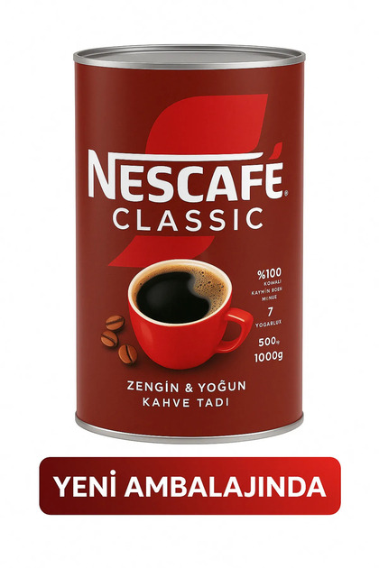 Nescafe Classic 1000 gr Kahve Teneke Kutu Fiyatı, Yorumları - Trendyol