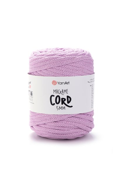 Makrame konac 5 mm - Makrame konac za ručno pletenje lila-765