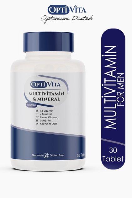 Multivitamin & Mineral for Men 30 Tablet Erkekler İçin