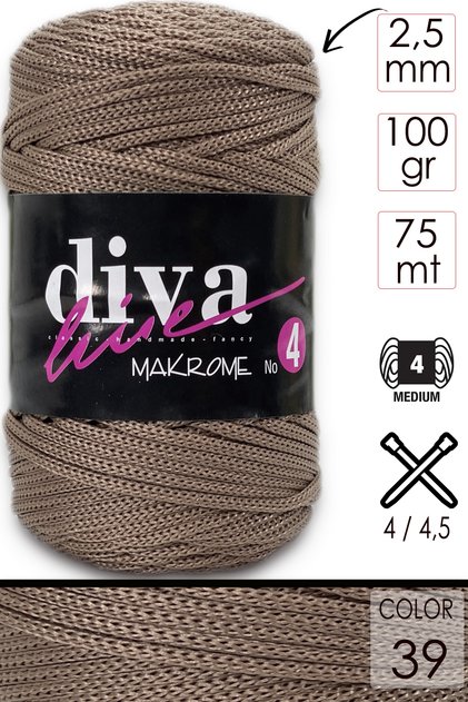 Diva Makrome Ipi Kalın (NO:4) 39.