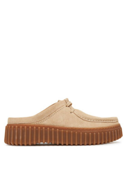 Flip-flops bej pentru femei CLARKS-26181197 N32 ECRU SUEDE