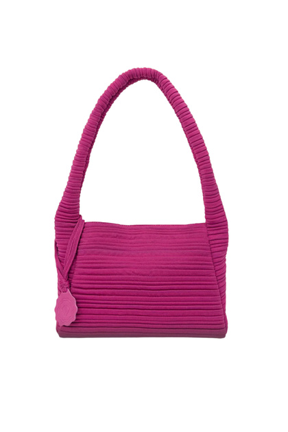 Women's Shoulder Bag from Freya Series - Fuchsia Midi