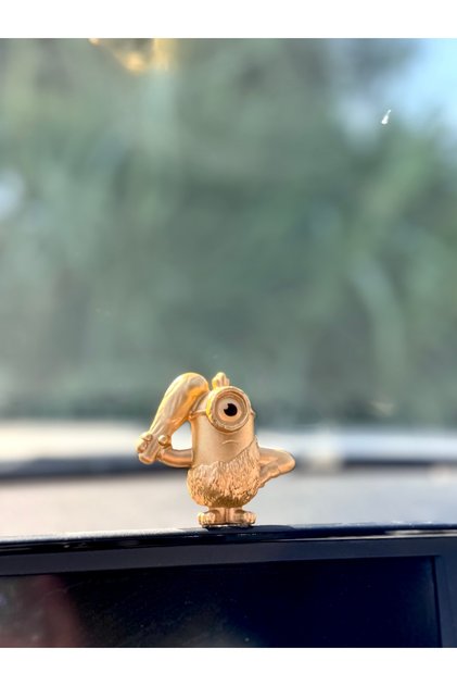 Automobile Glove Box Ornament Gold 4cm Minion Rush Gold Glove Box Ornament Accessory