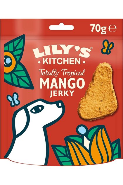 Lilys Kitchen Totally Tropical Mango Jerky Dog Treats 70G