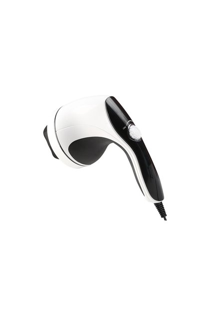 Aparat de masaj, alb-negru, cu 4 accesorii, MASAJ