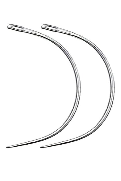 Curved 2 Pieces 1.5 mm Sack Awl Hand Sewing Needle