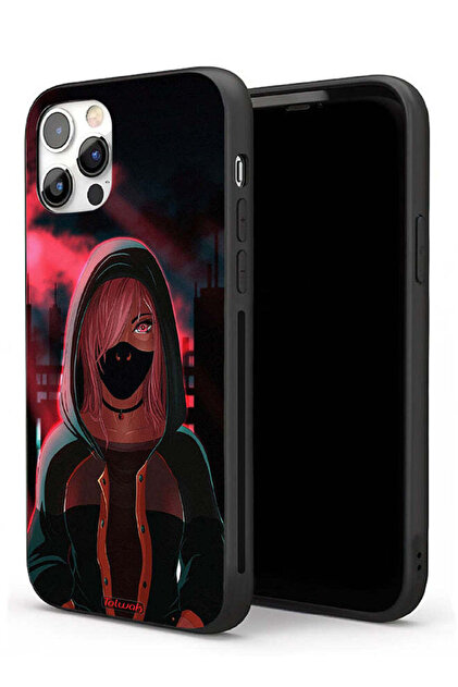 جراب حماية لجهاز Apple iPhone 11 Pro Max بتصميم فتاة ترتدي قناعًا