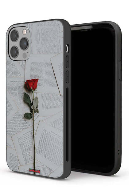 غطاء حماية لجهاز Apple iPhone 12 Pro وردي على ورق