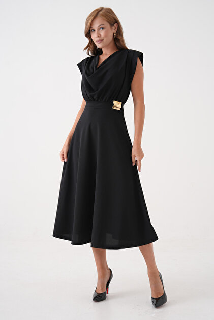 slim fit dress slacks A TOUCH OF SPARKLE (BLACK AND GOLD)