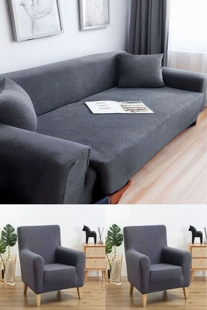 - Lycra Sofa Bed Sofa Cover, Sofa Cover Pitikare Pattern 3 3 1 1 Set