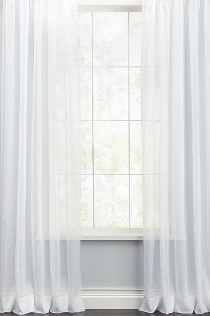 Mira Tulle Curtain 300X270 White