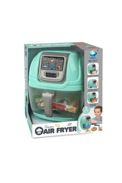Aparat de gatit multifunctional cu lumini pentru copii Ntoys Air Fryer Green