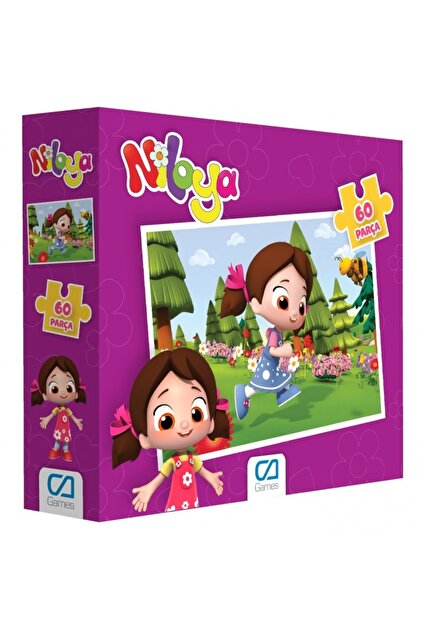 キノピコピコ CA Games Niloya Lisanslı 60 Parça 34x24cm Çocuk Puzzle Yapboz