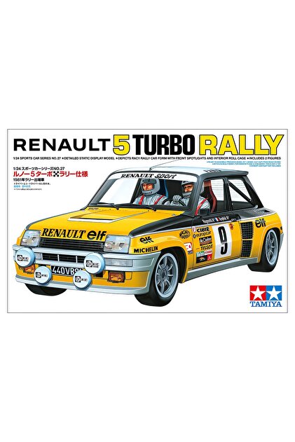 TAMIYA 1/24 Renault 5 Turbo Rally Plastik Araba Maket Kiti