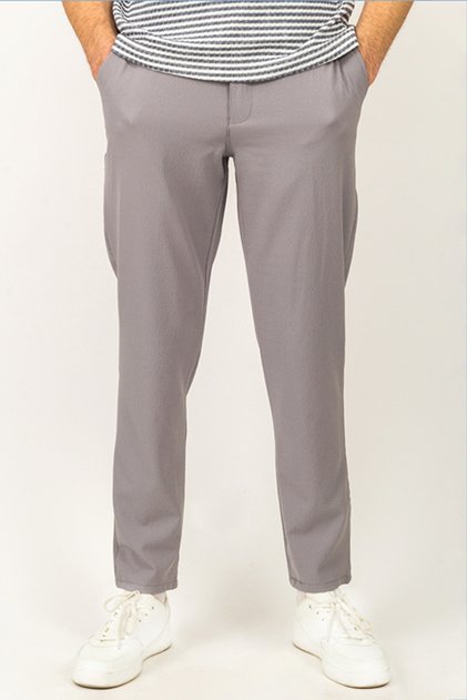 Basic Pattern Jogger Pants with Elastic Waist