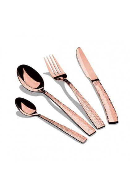 Set tacâmuri BERLINGER HAUS, 24 piese, oțel inoxidabil, auriu roz