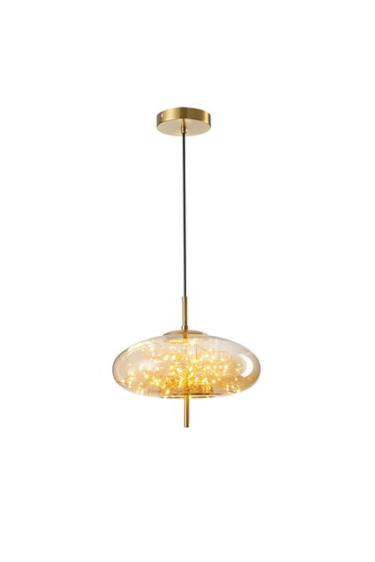 Zuna 10 Watt 3000K Eskitme Bal Camlı Tekli Peri Led Sarkıt Avize