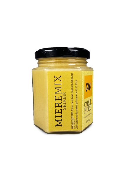 Пчелен мед с джинджифил, MiereMix, Carul cu Miere, 250гр