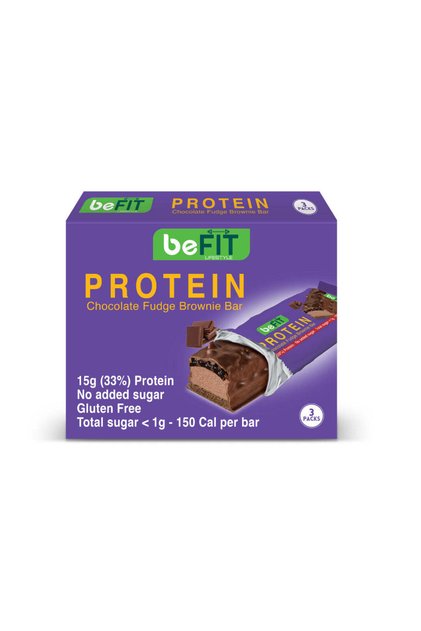 beFIT Protein Cake Bar Chocolate Fudge - 3pcs Box (135gm)