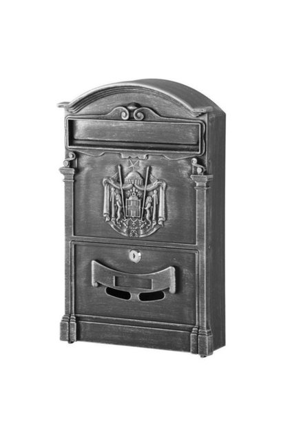 Cutie postala, aluminiu antic, 25.5x9x41 cm