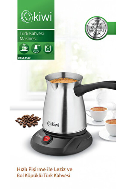 Kiwi Kcm 7512 Çelik Cezve Türk Kahve Makinesi Inox - Fiyatı, Yorumları